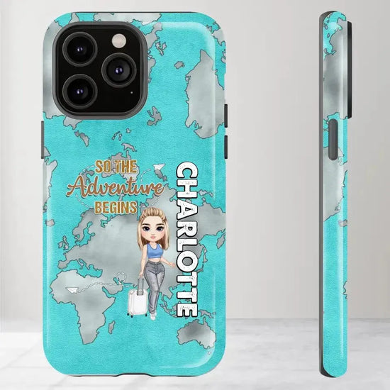 So The Adventure Begins - Personalized iPhone Tough Phone Case from PrintKOK costs $ 29.99