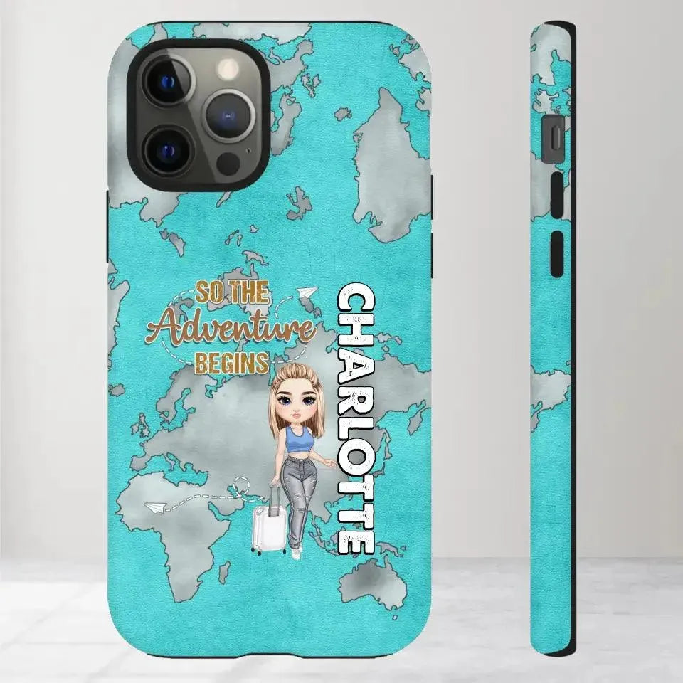 So The Adventure Begins - Personalized iPhone Tough Phone Case from PrintKOK costs $ 29.99