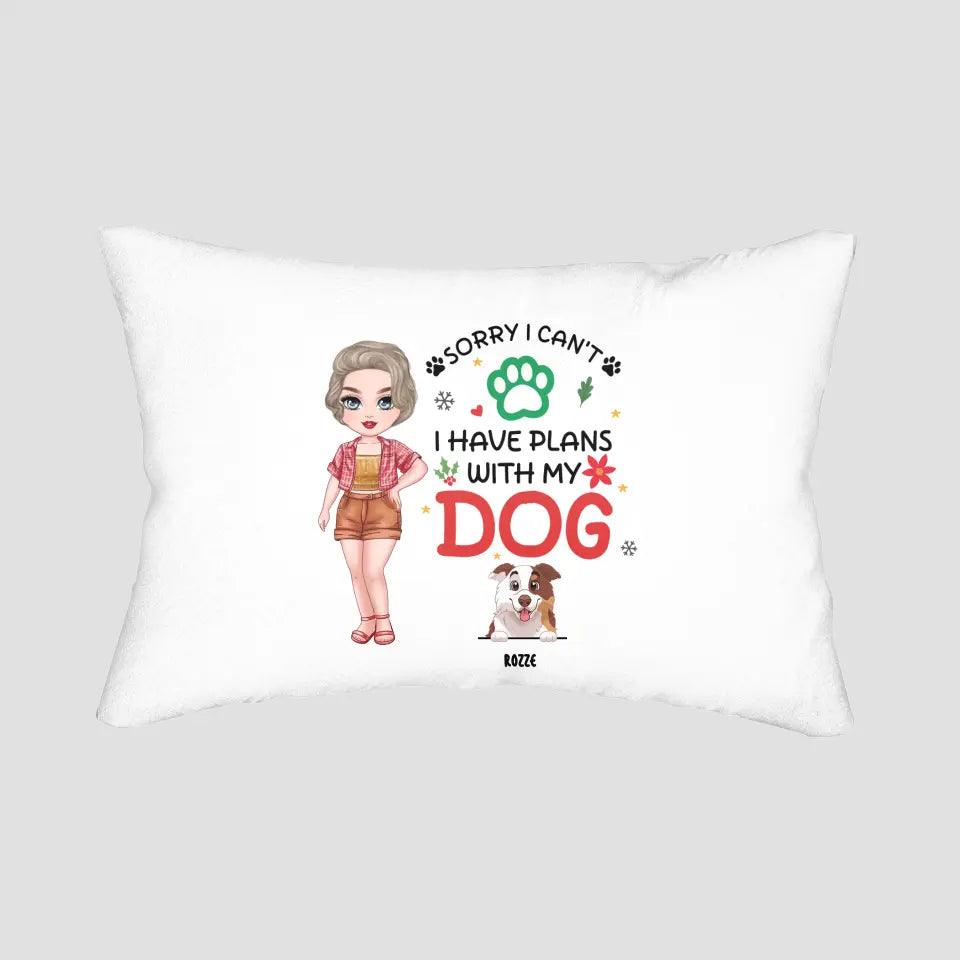 Sorry I Can't I Have Plans With My Dog - Custom 
 Name - Personalized Gifts For Dog Lovers - Blanket from PrintKOK costs $ 35.99