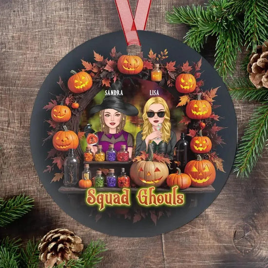 Squad Ghouls - Custom Name - Personalized Gifts For Bestie - Ceramic Ornament from PrintKOK costs $ 23.99