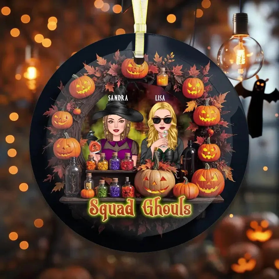 Squad Ghouls - Custom Name - Personalized Gifts For Bestie - Ceramic Ornament from PrintKOK costs $ 26.99