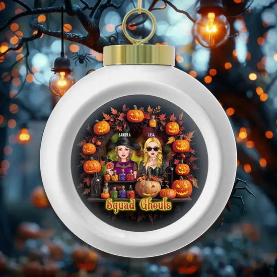 Squad Ghouls - Custom Name - Personalized Gifts For Bestie - Ceramic Ornament from PrintKOK costs $ 19.99