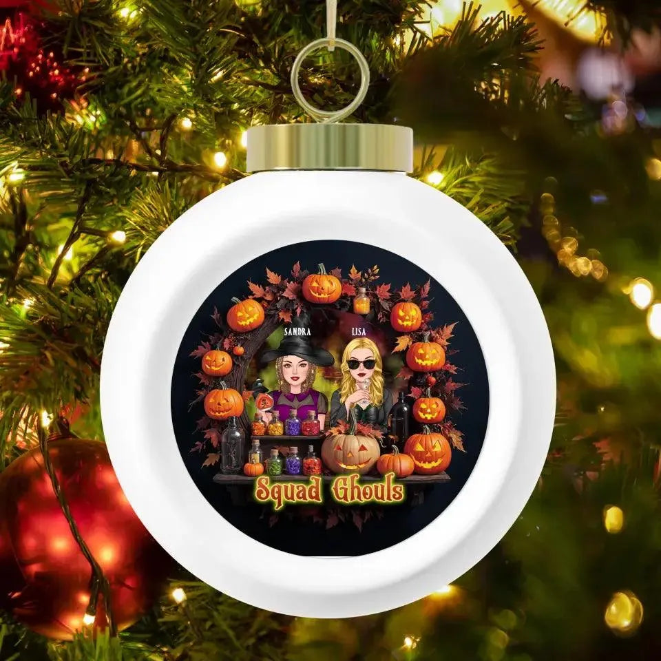 Squad Ghouls - Custom Name - Personalized Gifts For Bestie - Ceramic Ornament from PrintKOK costs $ 23.99