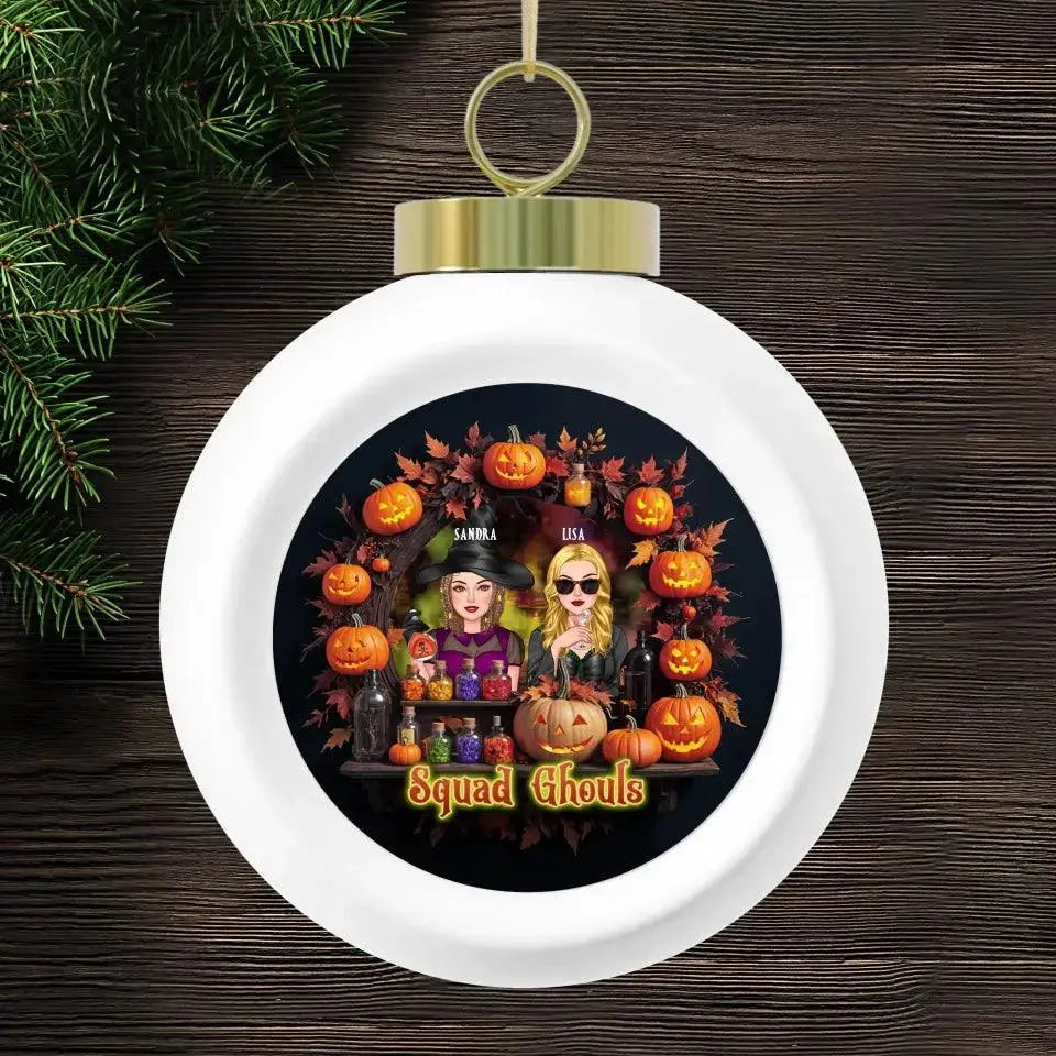 Squad Ghouls - Custom Name - Personalized Gifts For Bestie - Ceramic Ornament from PrintKOK costs $ 23.99