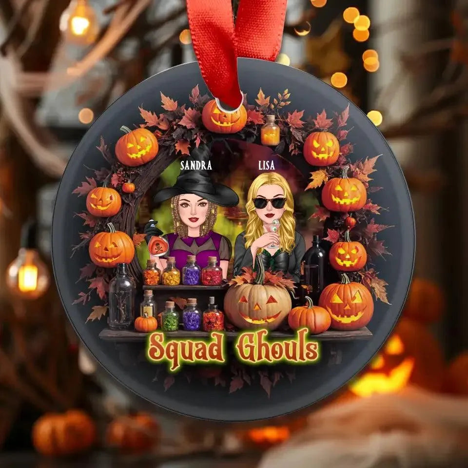 Squad Ghouls - Custom Name - Personalized Gifts For Bestie - Ceramic Ornament from PrintKOK costs $ 23.99