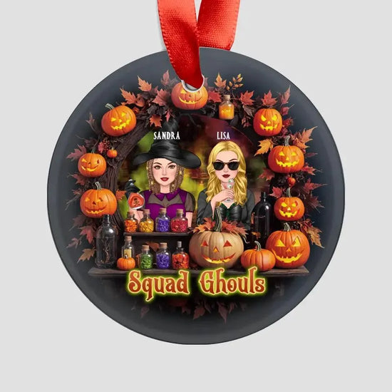 Squad Ghouls - Custom Name - Personalized Gifts For Bestie - Ceramic Ornament from PrintKOK costs $ 23.99