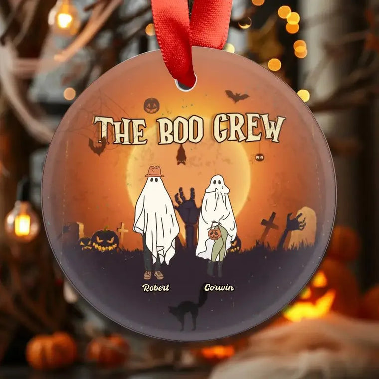 The Boo Crew - Custom Name - Personalized Gifts For Family - Acrylic Ornament from PrintKOK costs $ 23.99