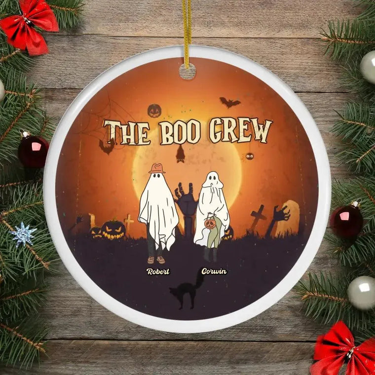 The Boo Crew - Custom Name - Personalized Gifts For Family - Acrylic Ornament from PrintKOK costs $ 23.99