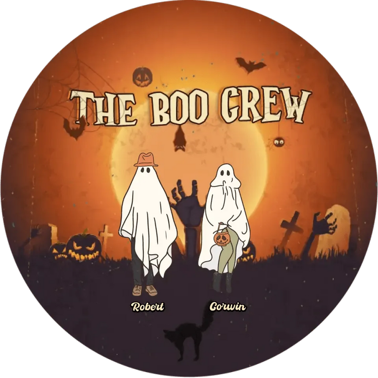 The Boo Crew - Custom Name - Personalized Gifts For Family - Acrylic Ornament from PrintKOK costs $ 23.99