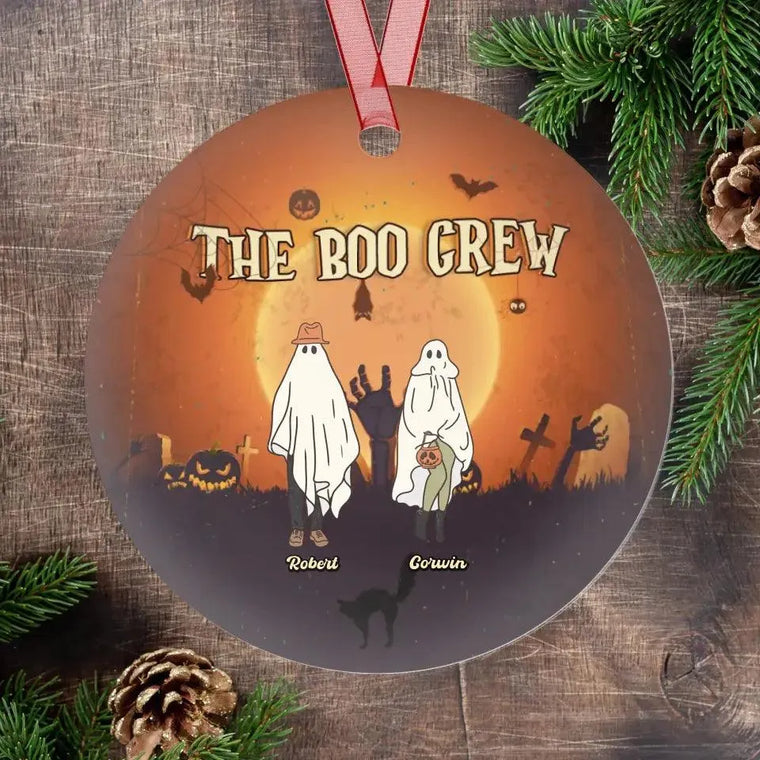 The Boo Crew - Custom Name - Personalized Gifts For Family - Acrylic Ornament from PrintKOK costs $ 23.99