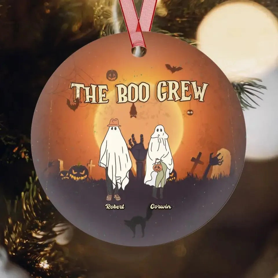 The Boo Crew - Custom Name - Personalized Gifts For Family - Acrylic Ornament from PrintKOK costs $ 23.99