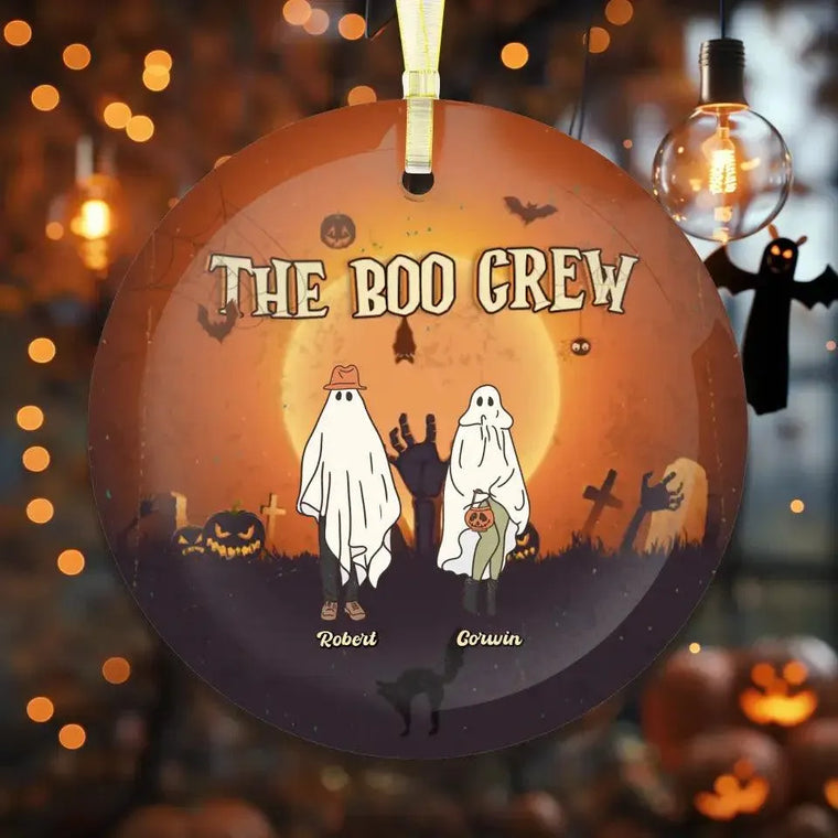 The Boo Crew - Custom Name - Personalized Gifts For Family - Acrylic Ornament from PrintKOK costs $ 26.99