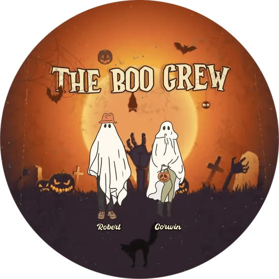 The Boo Crew - Custom Name - Personalized Gifts For Family - Acrylic Ornament from PrintKOK costs $ 23.99