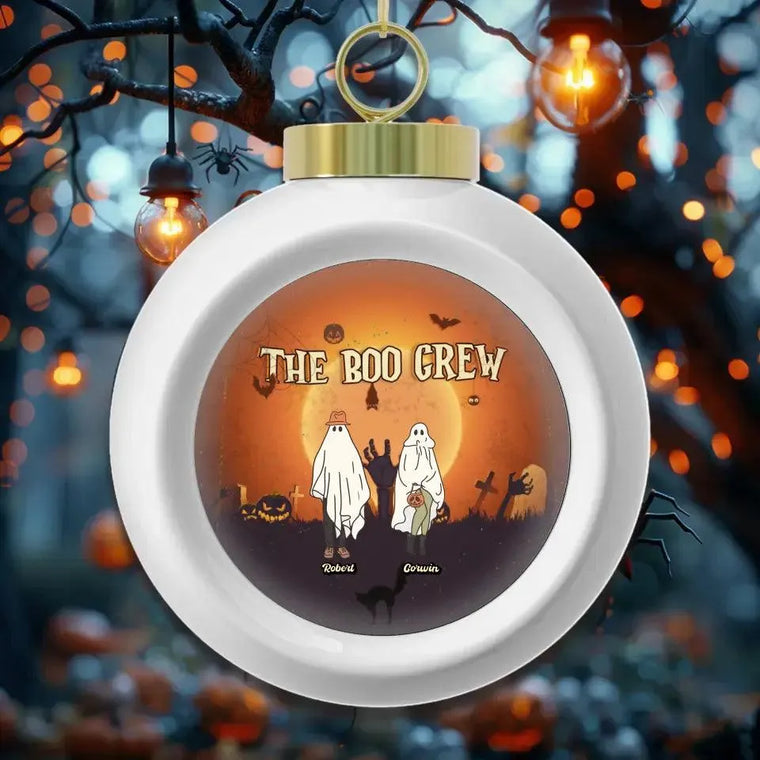 The Boo Crew - Custom Name - Personalized Gifts For Family - Acrylic Ornament from PrintKOK costs $ 19.99