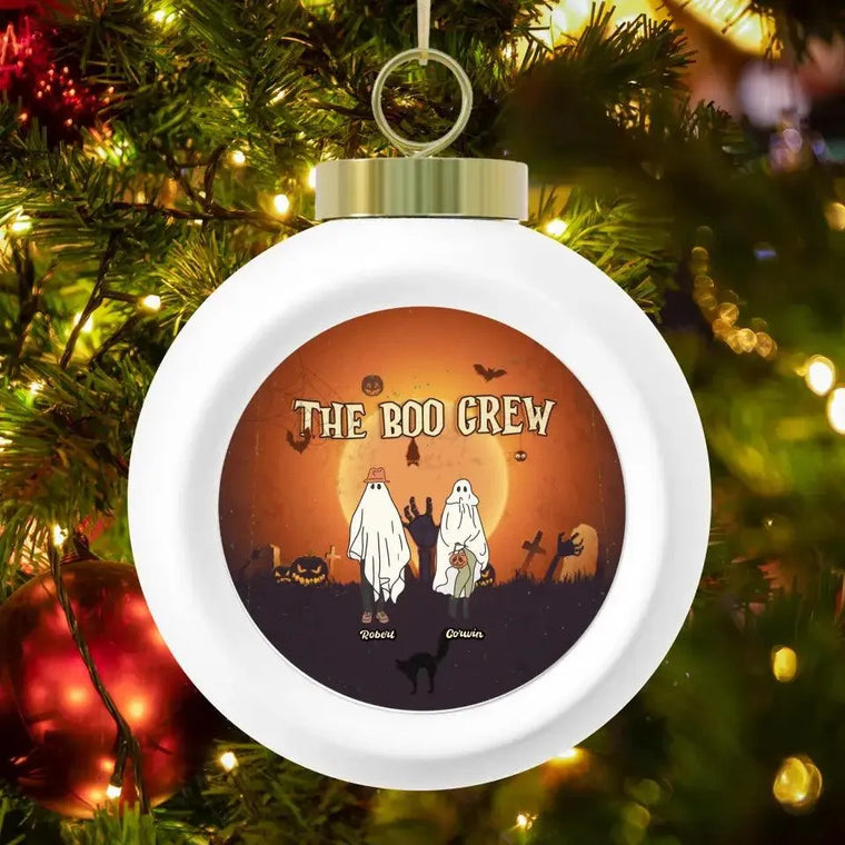 The Boo Crew - Custom Name - Personalized Gifts For Family - Acrylic Ornament from PrintKOK costs $ 23.99