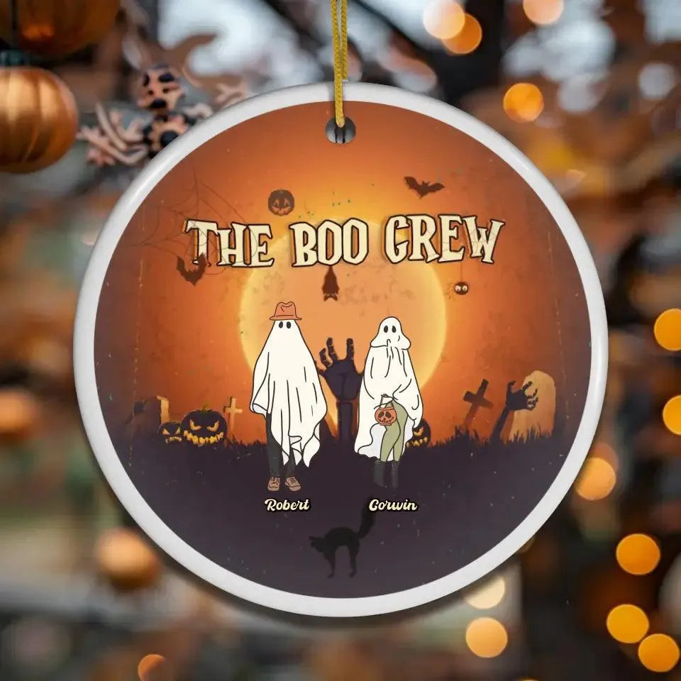 The Boo Crew - Custom Name - Personalized Gifts For Family - Acrylic Ornament from PrintKOK costs $ 23.99