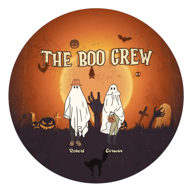 The Boo Crew - Custom Name - Personalized Gifts For Family - Acrylic Ornament from PrintKOK costs $ 23.99