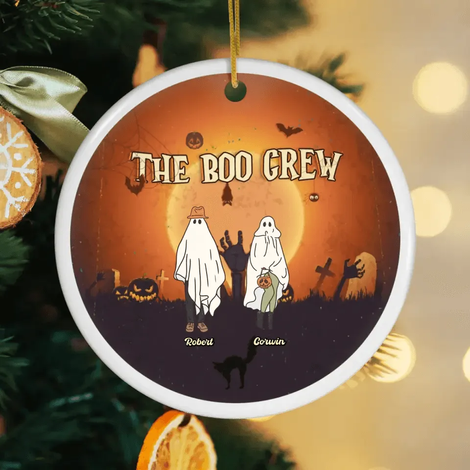 The Boo Crew - Custom Name - Personalized Gifts For Family - Acrylic Ornament from PrintKOK costs $ 23.99