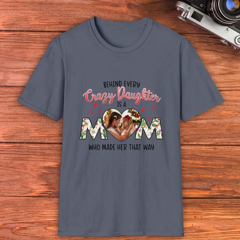 The Love Between Daughter & Mom - Custom Photo - Personalized Gifts For Mom - Family T-Shirt from PrintKOK costs $ 29.99