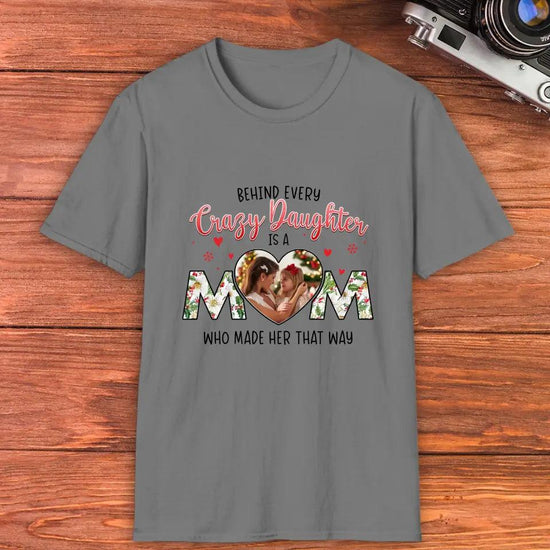 The Love Between Daughter & Mom - Custom Photo - Personalized Gifts For Mom - Family T-Shirt from PrintKOK costs $ 29.99