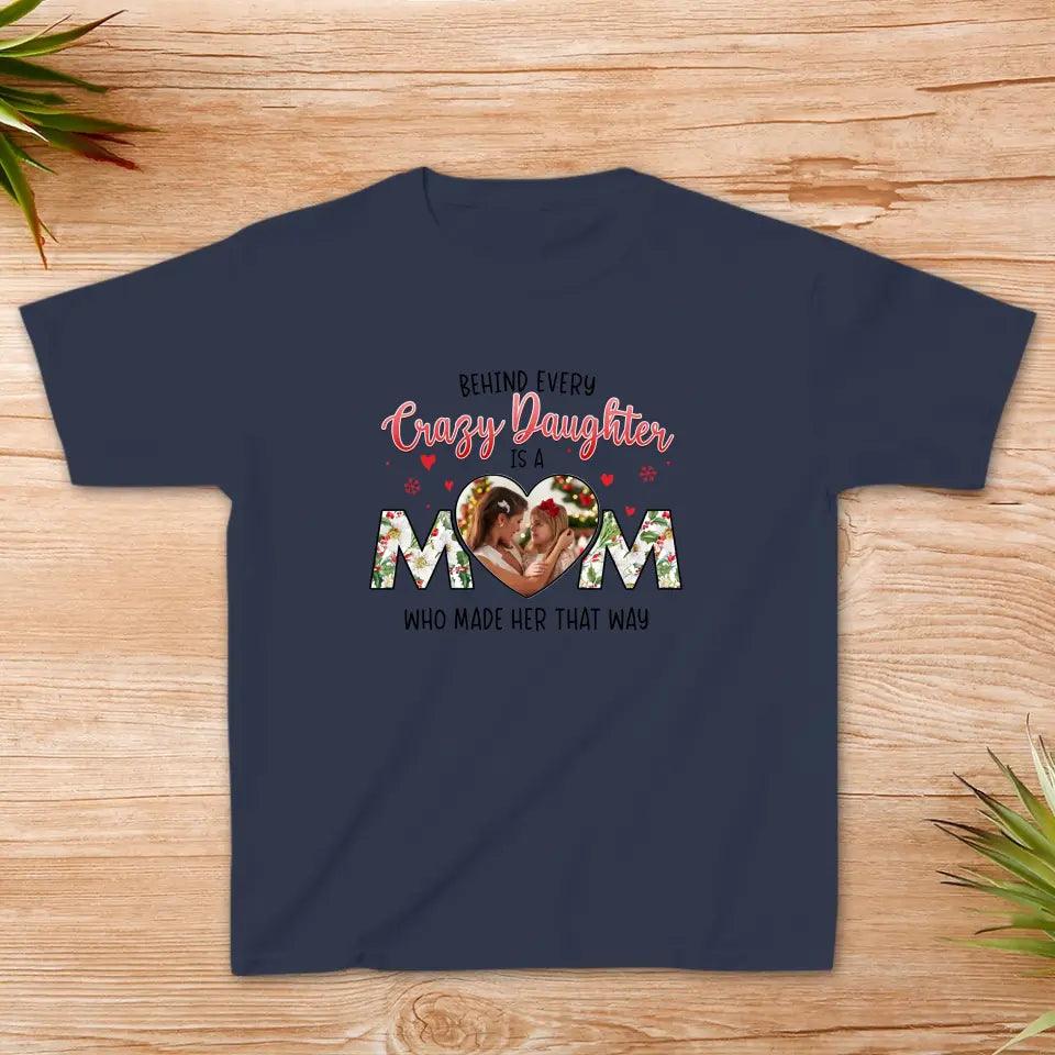 The Love Between Daughter & Mom - Custom Photo - Personalized Gifts For Mom - Family T-Shirt from PrintKOK costs $ 30.99