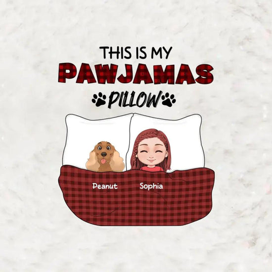 This Is My Pawjamas Blanket - Personalized Blanket from PrintKOK costs $ 47.99
