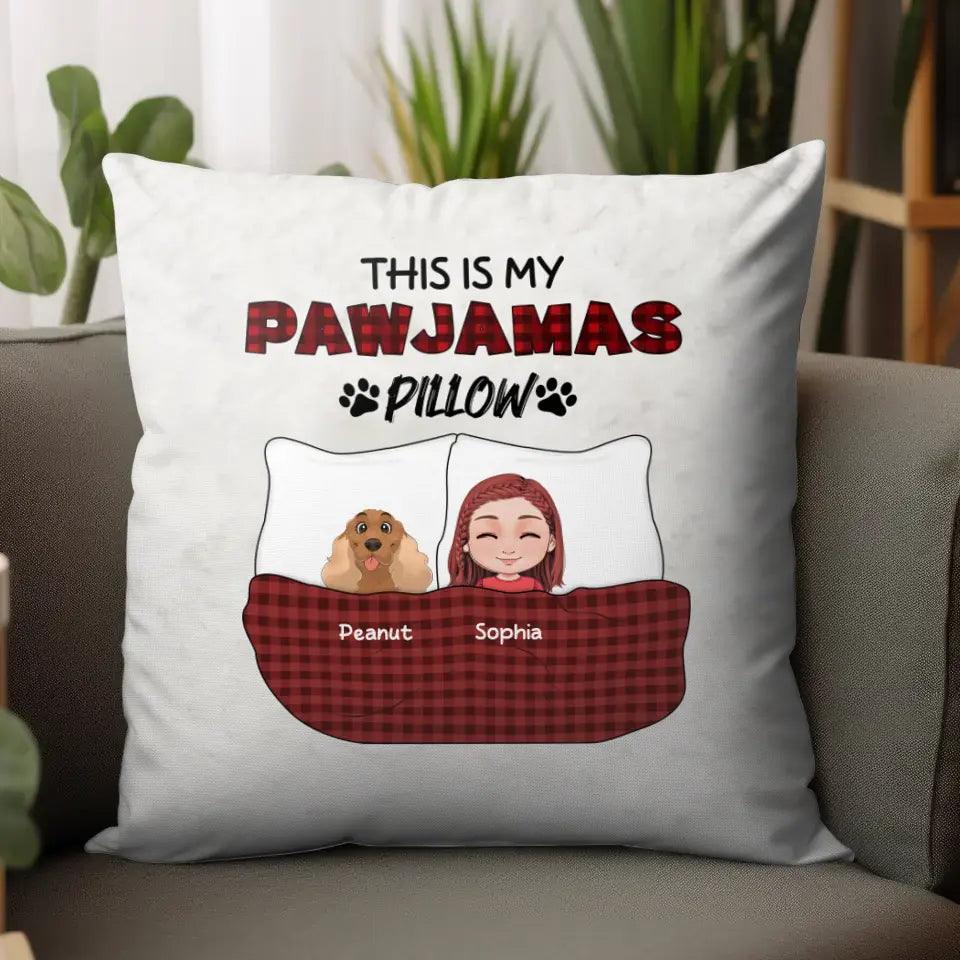 This Is My Pawjamas Pillow - Custom Pet - Personalized Gifts For Dog Lovers - Pillow from PrintKOK costs $ 39.99