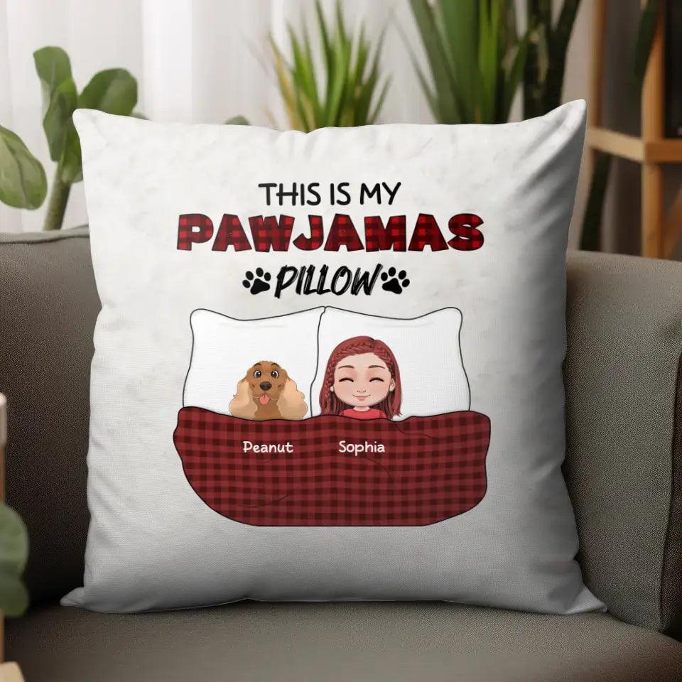 This Is My Pawjamas Pillow - Custom Pet - Personalized Gifts For Dog Lovers - Pillow from PrintKOK costs $ 41.99