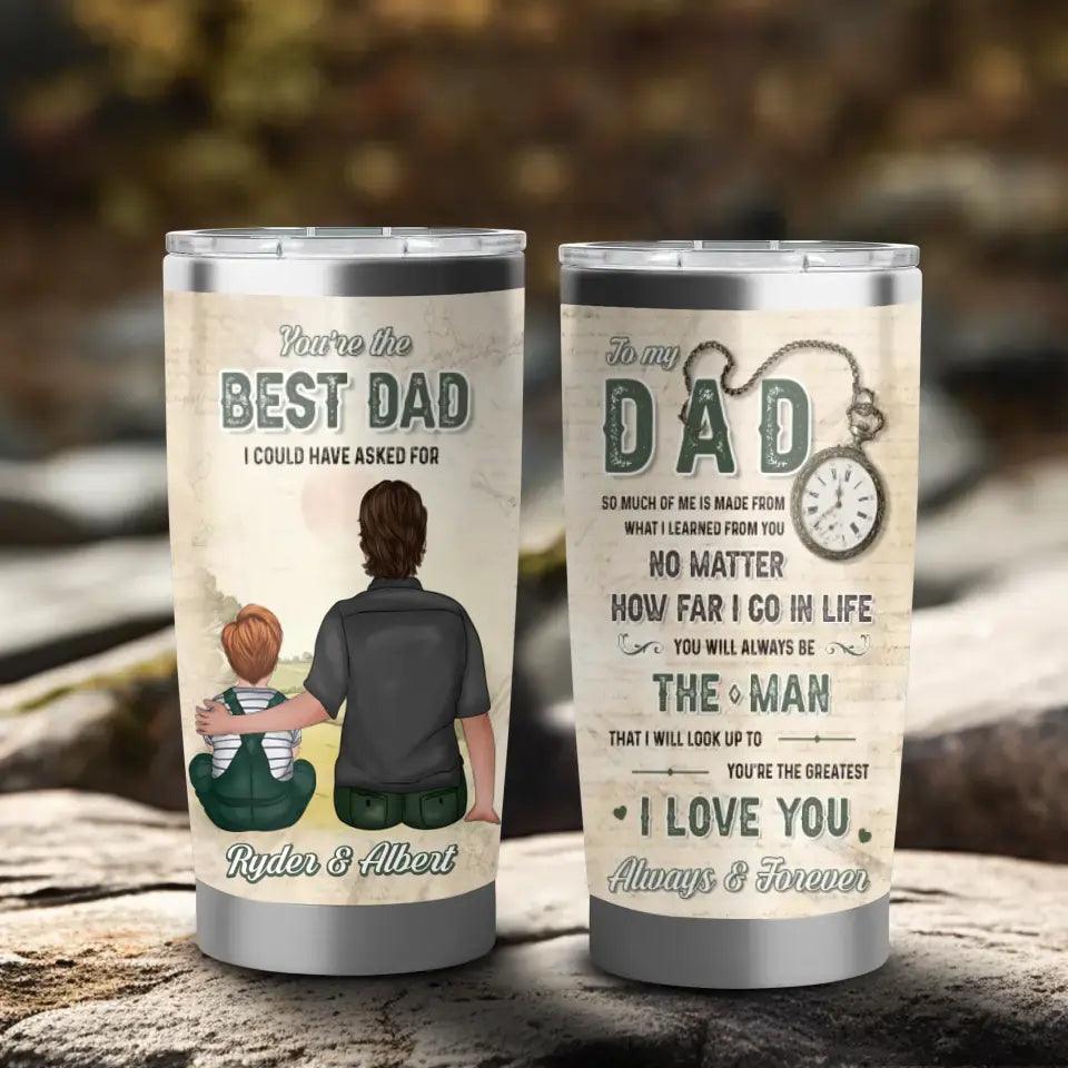 To My Dad - Custom Name - Personalized Gifts For Dad - 20oz Tumbler from PrintKOK costs $ 35.99