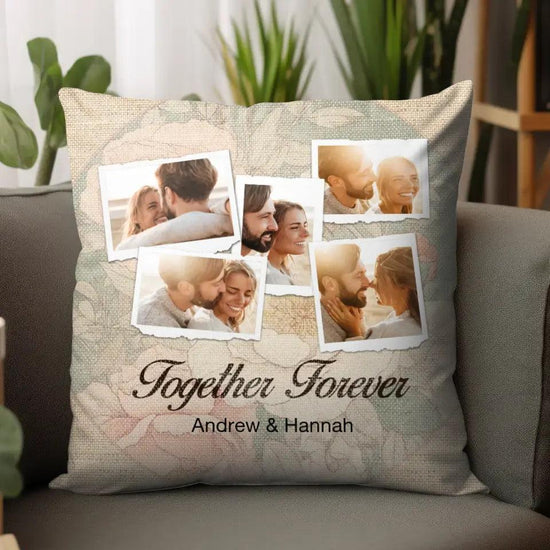 Together Forever - Custom Photo - Personalized Gifts For Couple - Pillow from PrintKOK costs $ 41.99
