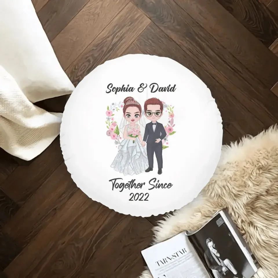 Together Since - Gift For Couples - Personalized Tufted Pillow from PrintKOK costs $ 78.99