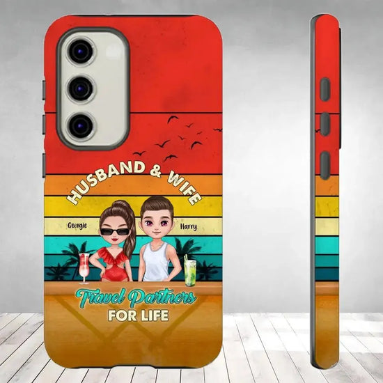 Travel Partners For Life - Personalized Samsung Tough Phone Case from PrintKOK costs $ 29.99