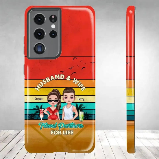 Travel Partners For Life - Personalized Samsung Tough Phone Case from PrintKOK costs $ 29.99