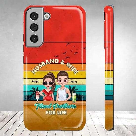 Travel Partners For Life - Personalized Samsung Tough Phone Case from PrintKOK costs $ 29.99