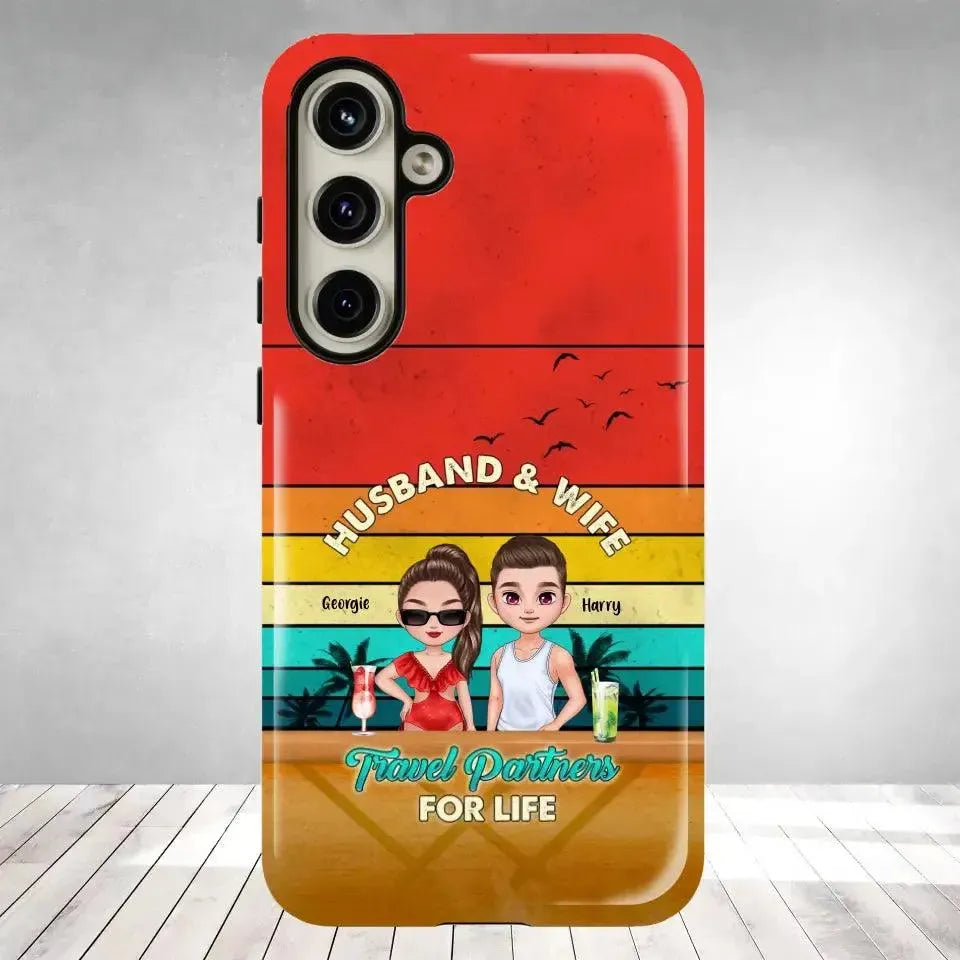 Travel Partners For Life - Personalized Samsung Tough Phone Case from PrintKOK costs $ 29.99