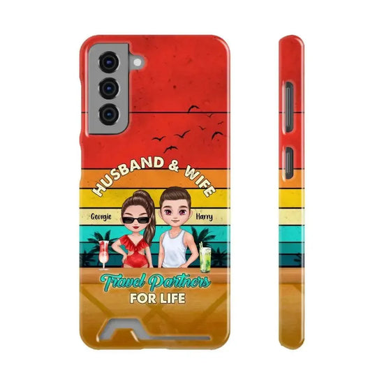 Travel Partners For Life - Personalized Samsung Tough Phone Case from PrintKOK costs $ 36.99