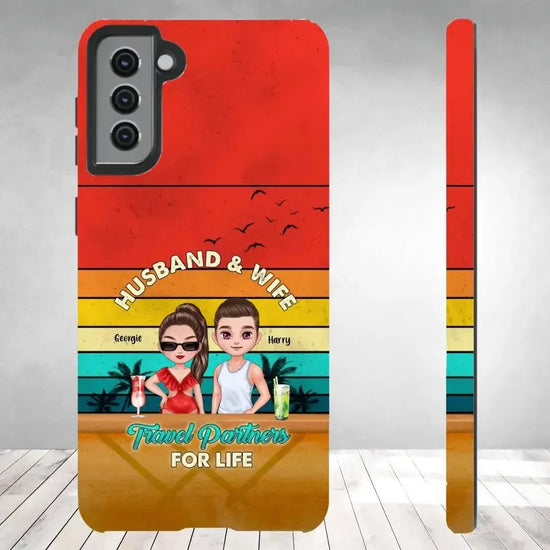 Travel Partners For Life - Personalized Samsung Tough Phone Case from PrintKOK costs $ 29.99