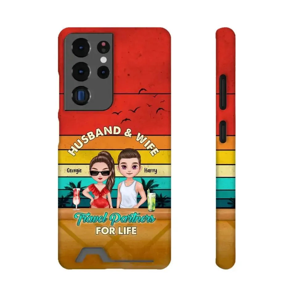 Travel Partners For Life - Personalized Samsung Tough Phone Case from PrintKOK costs $ 36.99