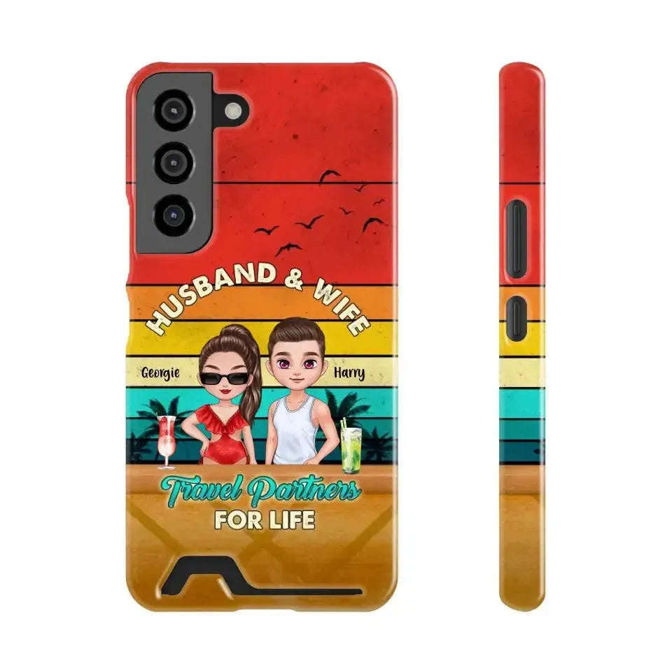 Travel Partners For Life - Personalized Samsung Tough Phone Case from PrintKOK costs $ 36.99