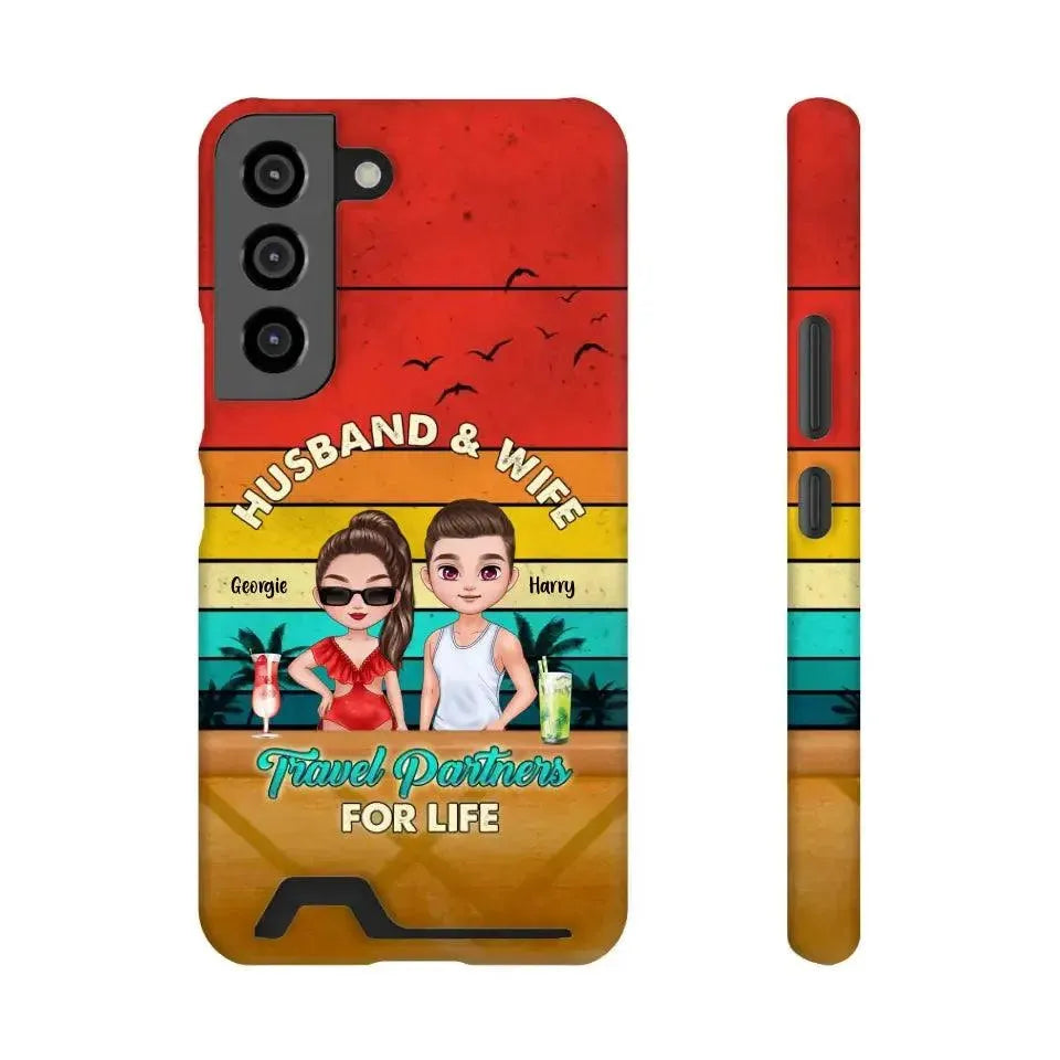 Travel Partners For Life - Personalized Samsung Tough Phone Case from PrintKOK costs $ 36.99