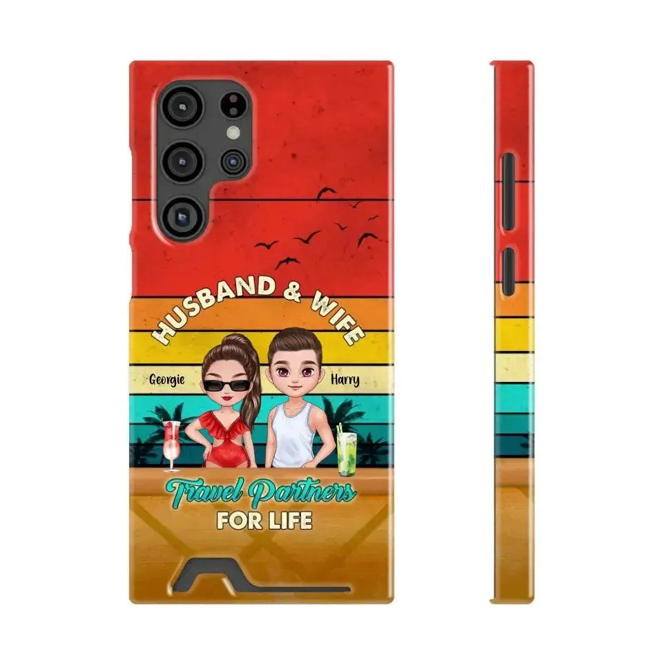 Travel Partners For Life - Personalized Samsung Tough Phone Case from PrintKOK costs $ 36.99