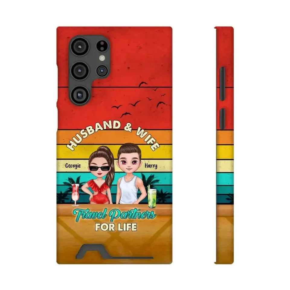 Travel Partners For Life - Personalized Samsung Tough Phone Case from PrintKOK costs $ 36.99