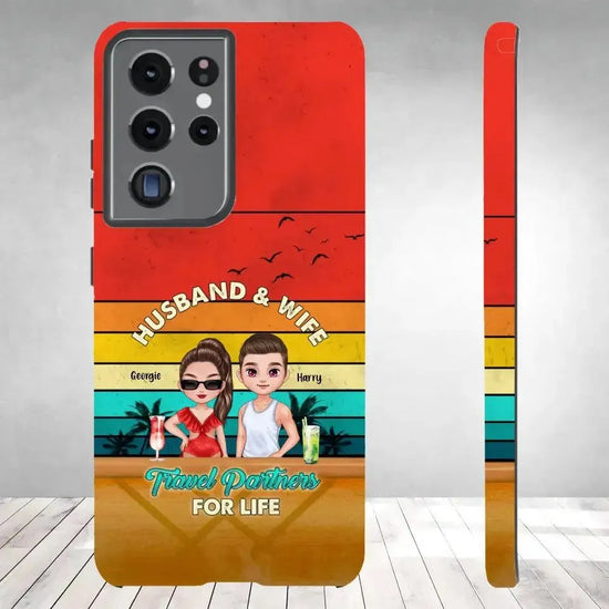 Travel Partners For Life - Personalized Samsung Tough Phone Case from PrintKOK costs $ 29.99