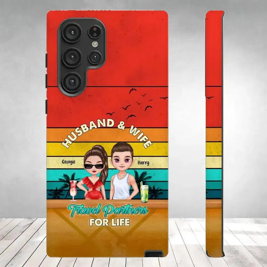 Travel Partners For Life - Personalized Samsung Tough Phone Case from PrintKOK costs $ 29.99