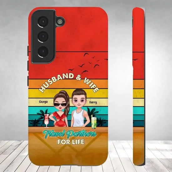 Travel Partners For Life - Personalized Samsung Tough Phone Case from PrintKOK costs $ 29.99