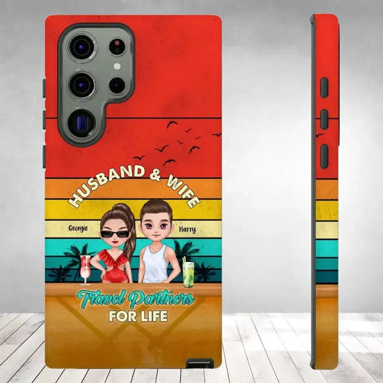 Travel Partners For Life - Personalized Samsung Tough Phone Case from PrintKOK costs $ 29.99