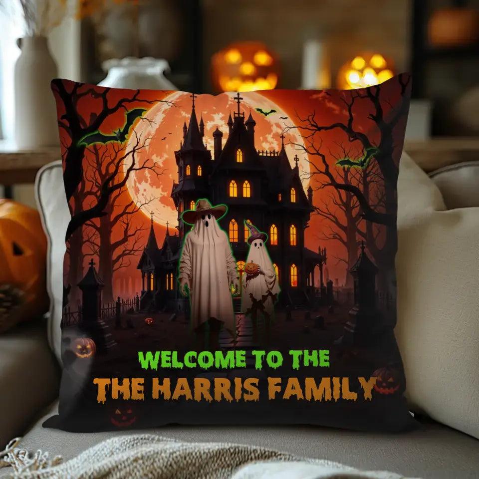 Welcome To My Haunt House - Custom Name - Personalized Gifts For Family - Pillow from PrintKOK costs $ 39.99