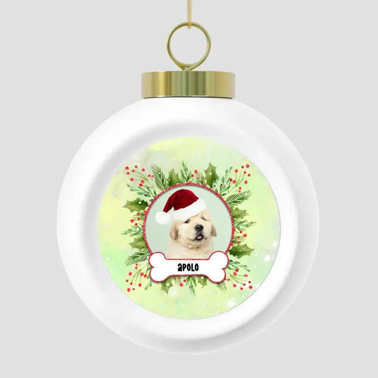 Woofy Christmas - Custom Photo - Personalized Gifts For Dog Lovers - Acrylic With Ribbon Ornament from PrintKOK costs $ 19.99