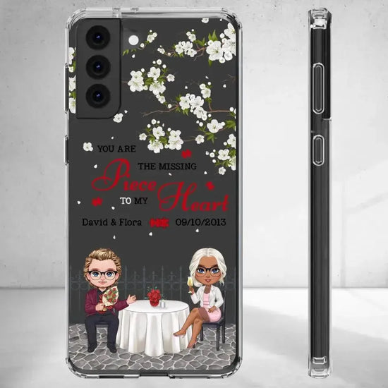 You Are The Missing Piece To My Heart - Custom n Name - Personalized Gifts For Couple - Clear Phone Case from PrintKOK costs $ 27.99